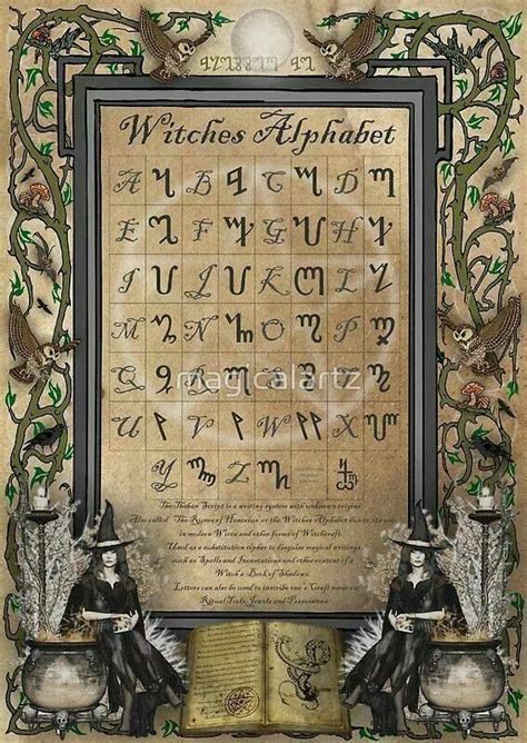 Wiccan alphabet font: a bridge between the physical and spiritual realms